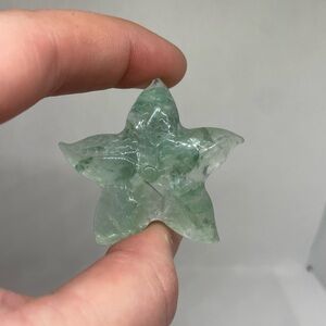 Green Flourite Crystal Carving